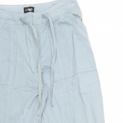 C.M.D Womens Blue   Cropped Trousers Size 10 L20 in