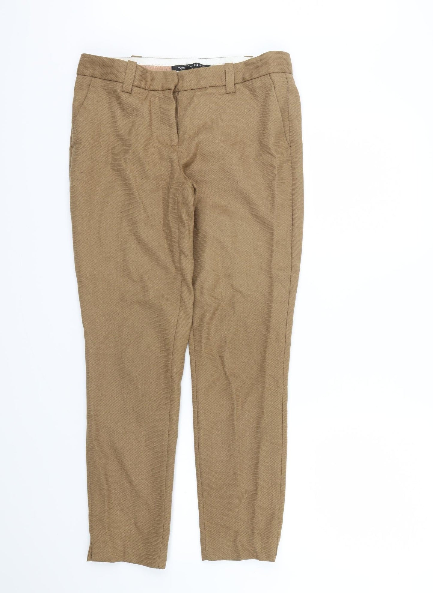 Womens UK Size 10 NEXT Regular Fit  Brown Trousers
