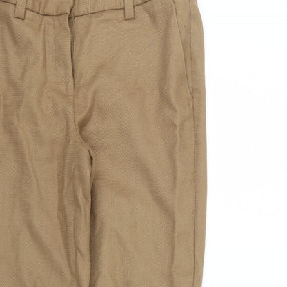 Womens UK Size 10 NEXT Regular Fit  Brown Trousers