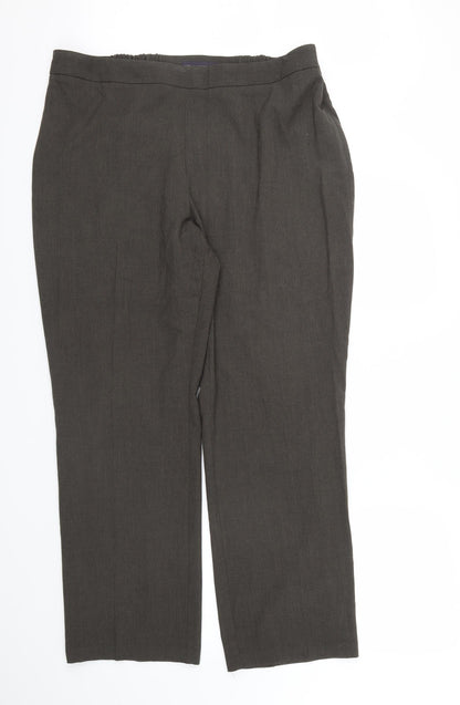 Womens UK Size 18 M&S Regular Fit Sweatpants Brown Trousers