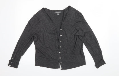 Primark Womens Grey   Cardigan Jumper Size M