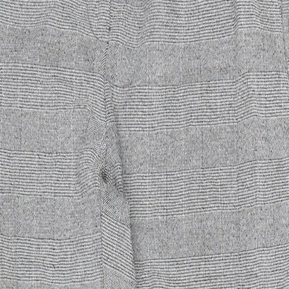 M&S Womens Grey Check  Dress Pants Trousers Size 12 L26 in
