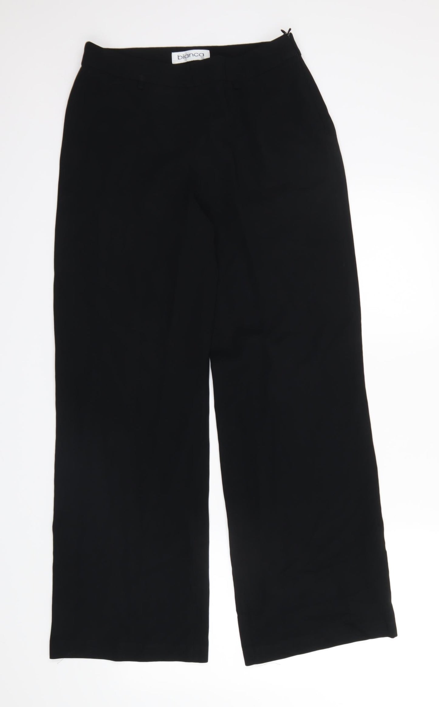 Womens UK Size 38 Bianca Regular Fit Dress Pants Black Trousers