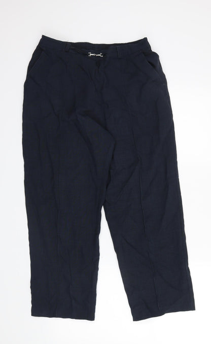 M&S Womens Blue   Trousers  Size 14 L23 in