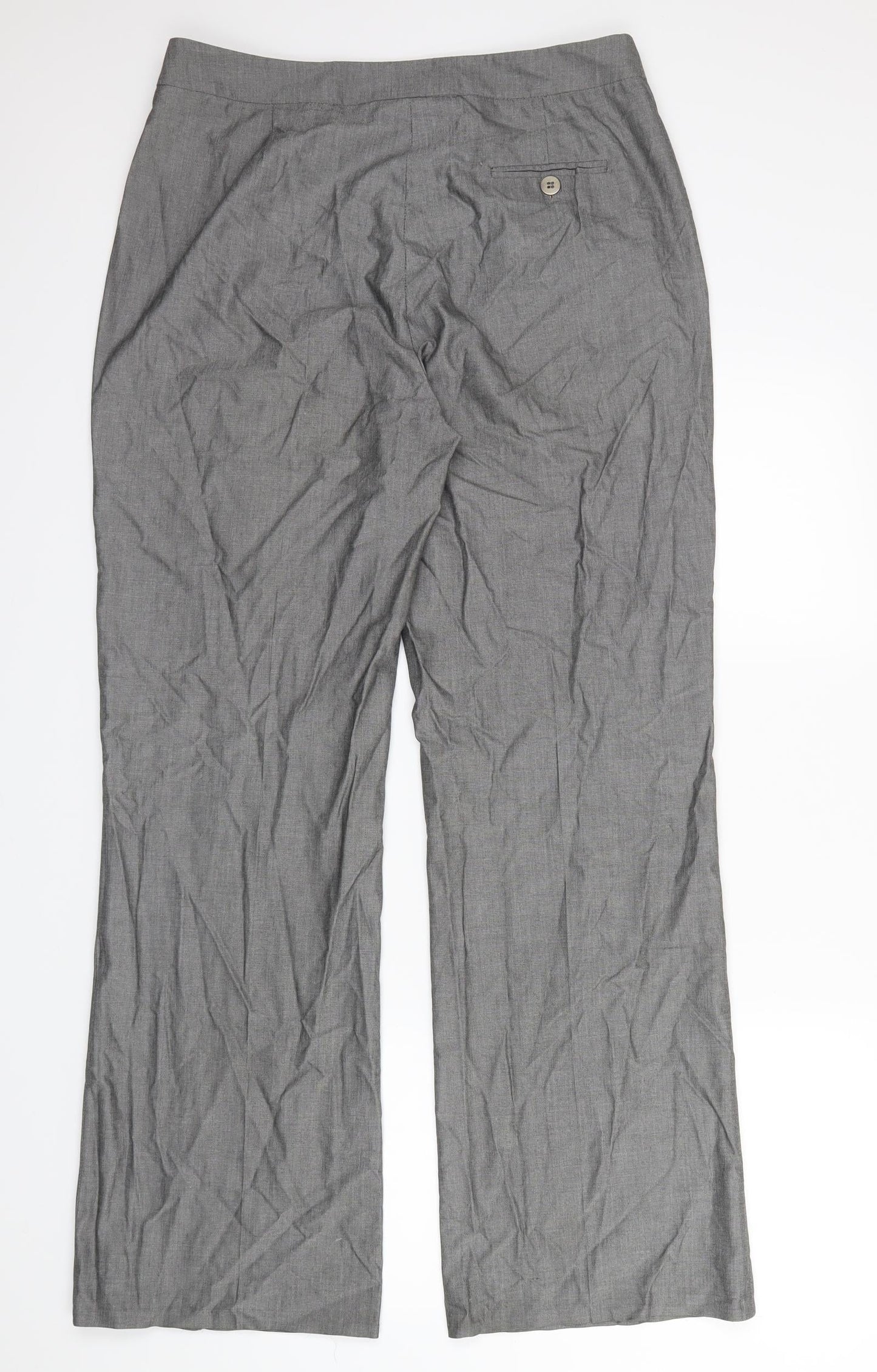 Womens UK Size 14 Artigiano Regular Fit  Grey Trousers
