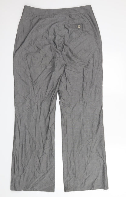 Womens UK Size 14 Artigiano Regular Fit  Grey Trousers