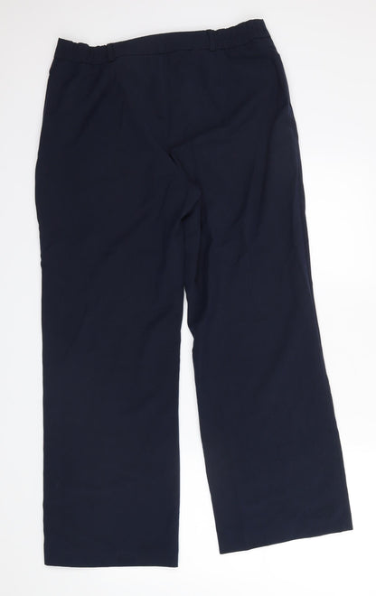 Womens UK Size 14 SLIMMA Regular Fit  Blue Trousers