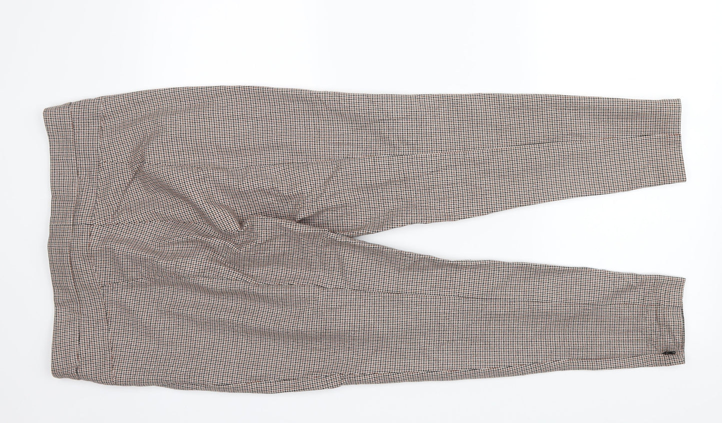 Womens UK Size 14 M&S Regular Fit Dress Pants Brown Trousers