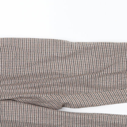 Womens UK Size 14 M&S Regular Fit Dress Pants Brown Trousers