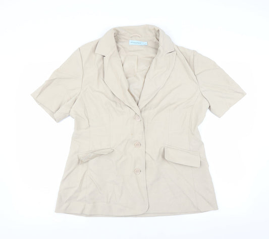 Primark Womens Beige   Jacket Blazer Size 18