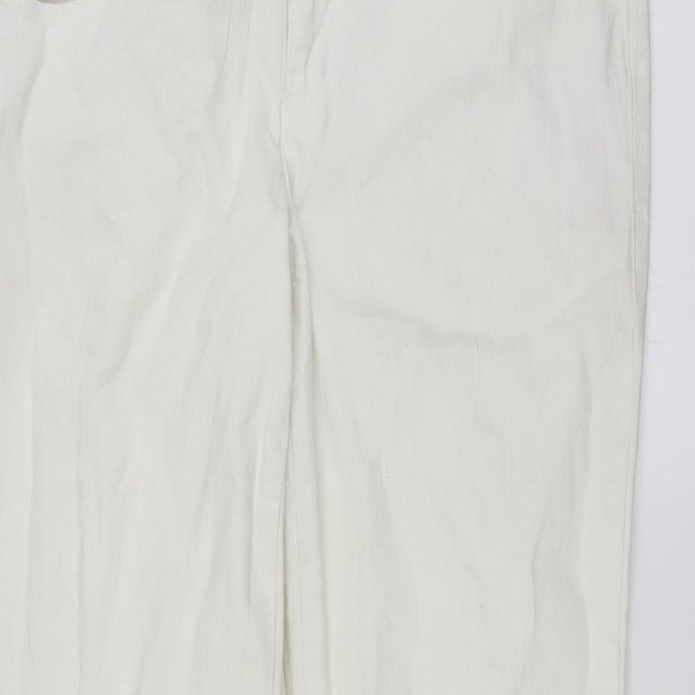 John Baner Womens White  Denim Bootcut Jeans Size 16 L31 in - Bootcut
