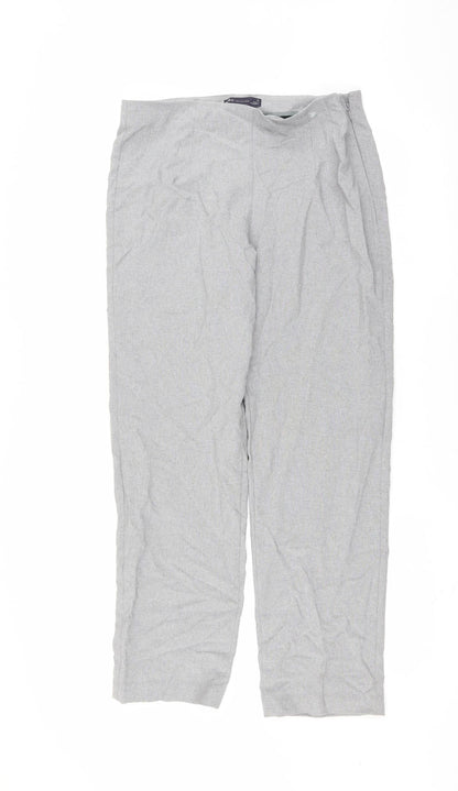 Womens UK Size 12 Marks and Spencer Regular Fit  Grey Trousers