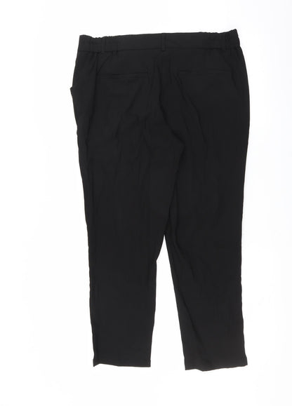 Womens UK Size 16 Damart Regular Fit  Black Trousers