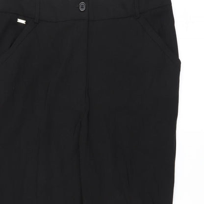 Womens UK Size 16 Damart Regular Fit  Black Trousers