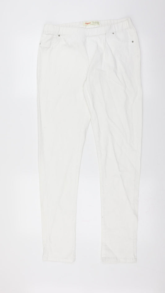 Primark Womens White  Denim Jegging Jeans Size 14 L31 in