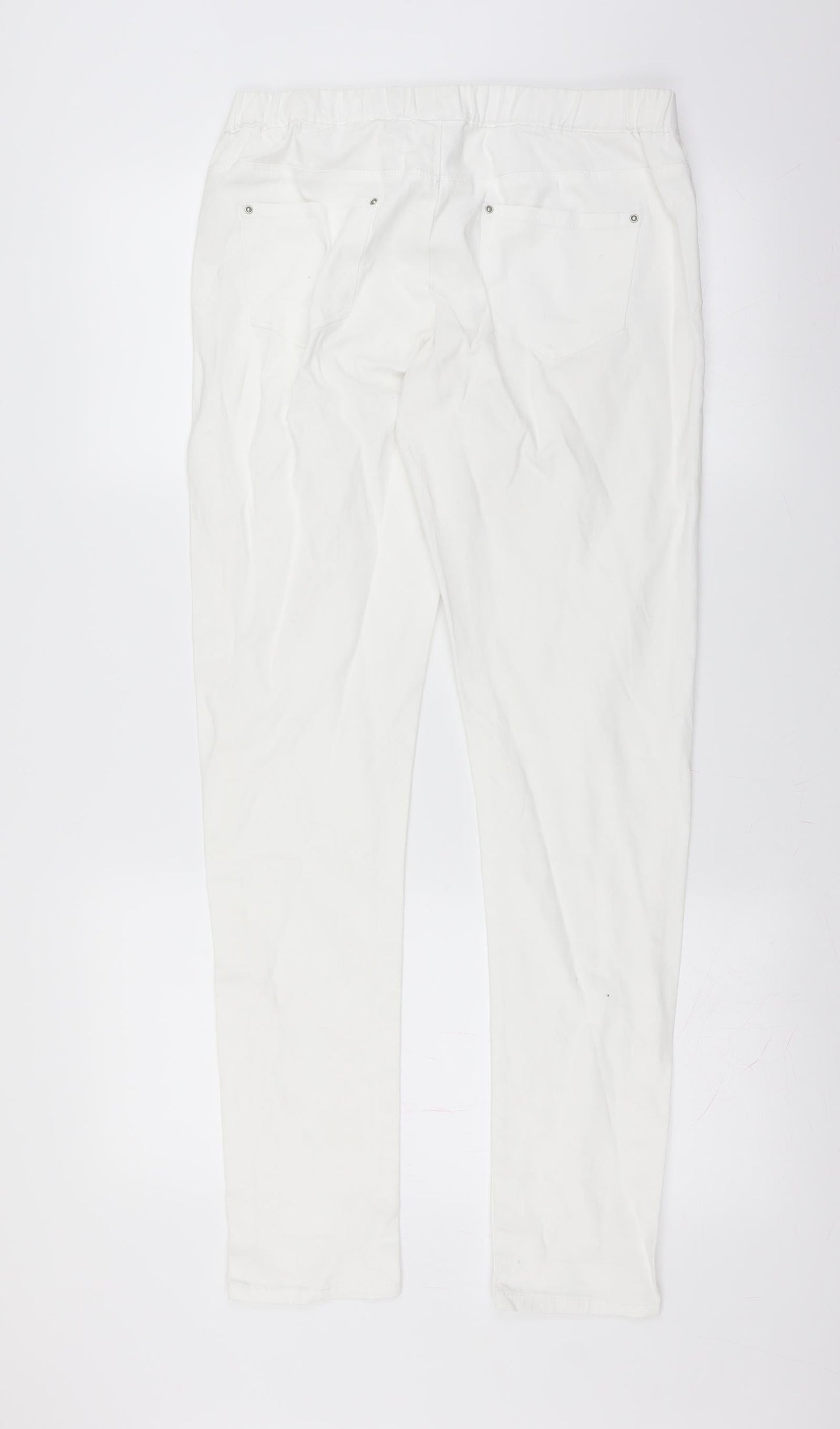 Primark Womens White  Denim Jegging Jeans Size 14 L31 in