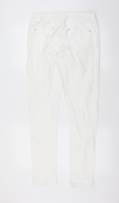 Primark Womens White  Denim Jegging Jeans Size 14 L31 in