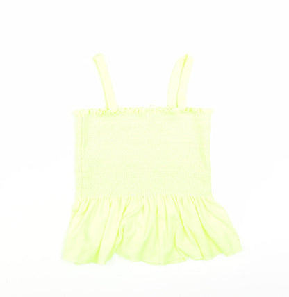 Zara Girls Yellow   Basic Blouse Size 13-14 Years