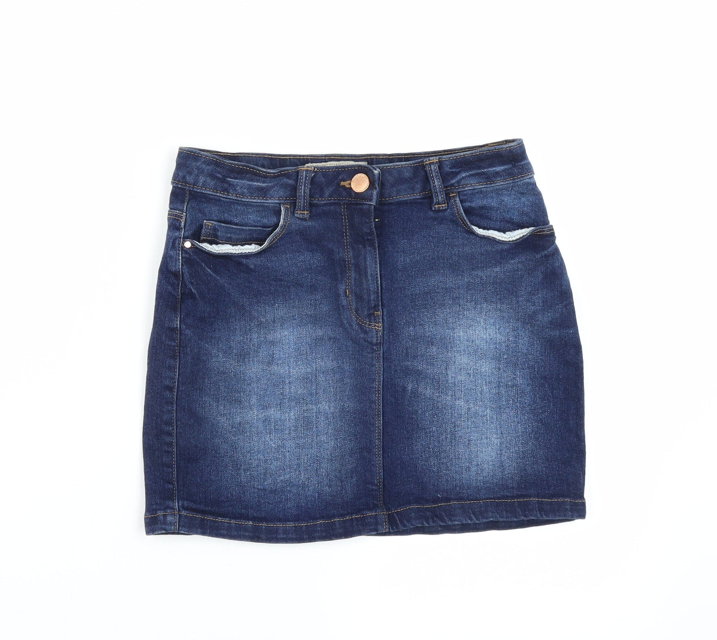 NEXT Girls Blue  Denim A-Line Skirt Size 10 Years