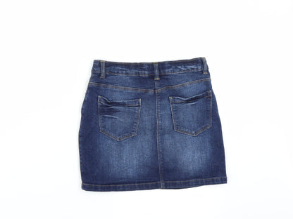 NEXT Girls Blue  Denim A-Line Skirt Size 10 Years