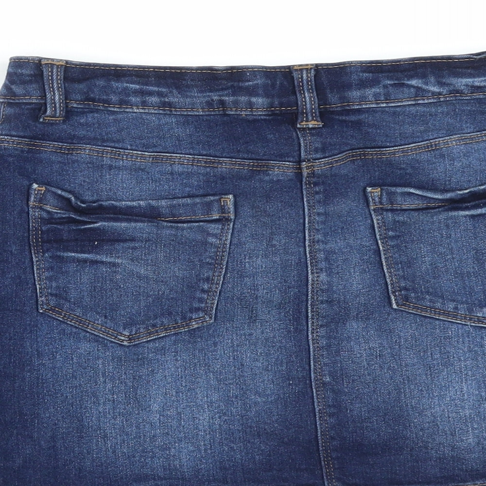 NEXT Girls Blue  Denim A-Line Skirt Size 10 Years