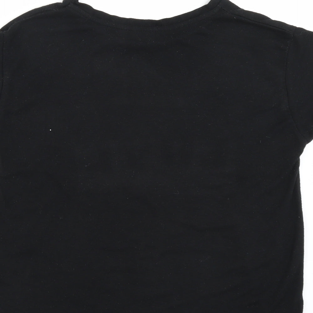 Dunnes Stores Girls Black   Basic T-Shirt Size 10-11 Years  - forever love