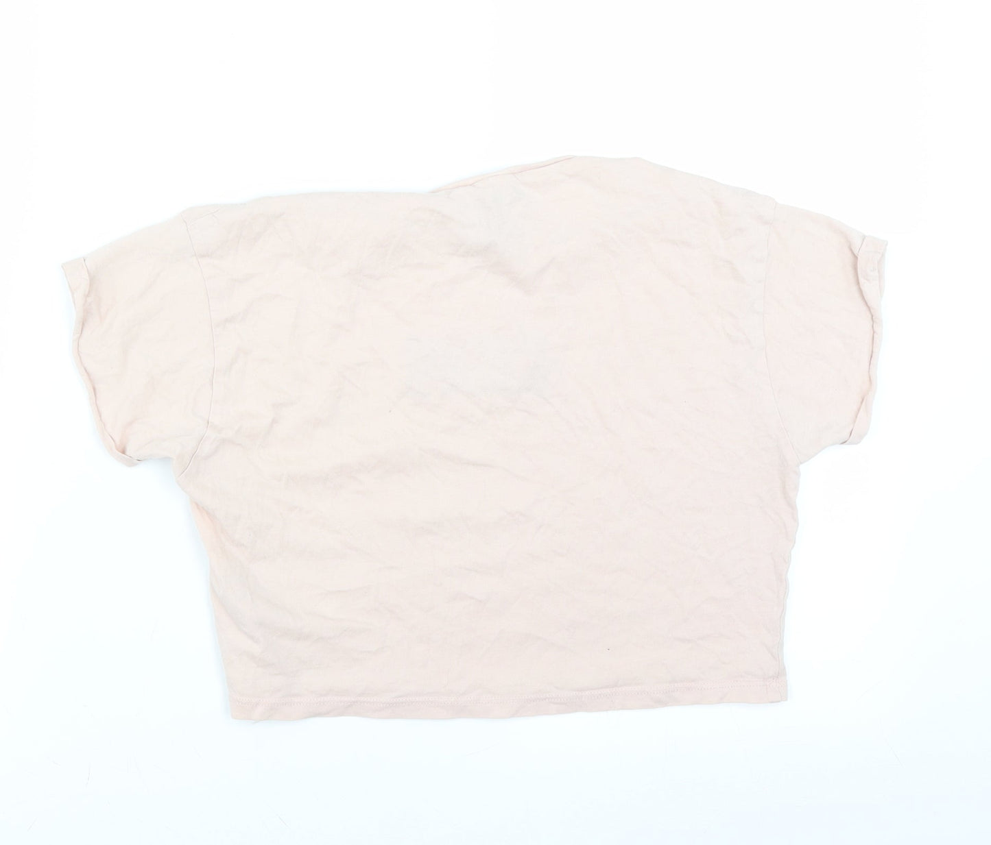 New Look Girls Pink   Cropped T-Shirt Size 10-11 Years  - kinda care kinda dont