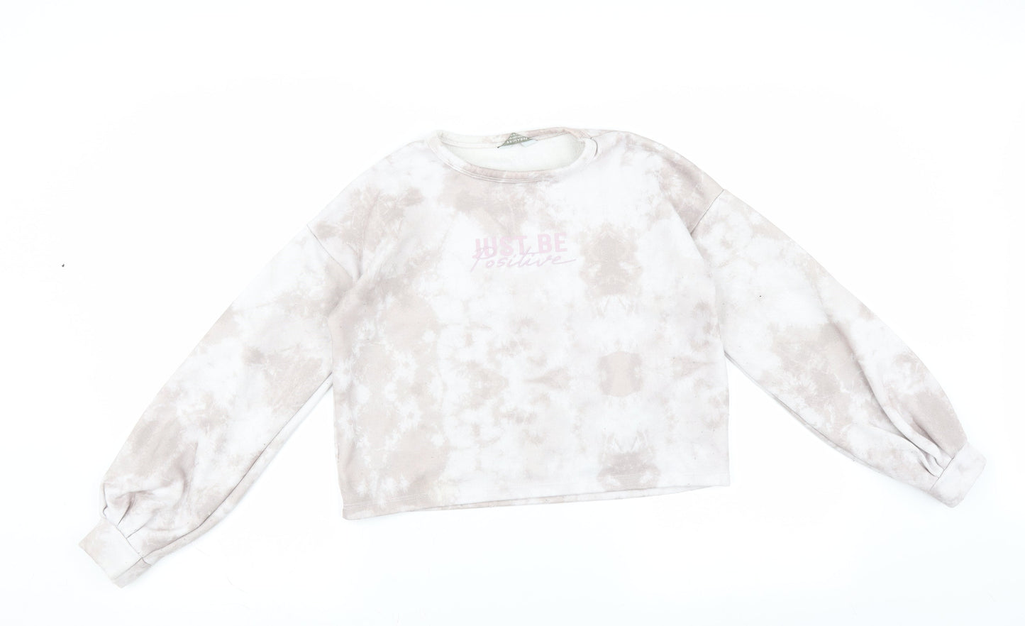 Primark Girls Purple   Pullover Sweatshirt Size 11-12 Years  - just be positive
