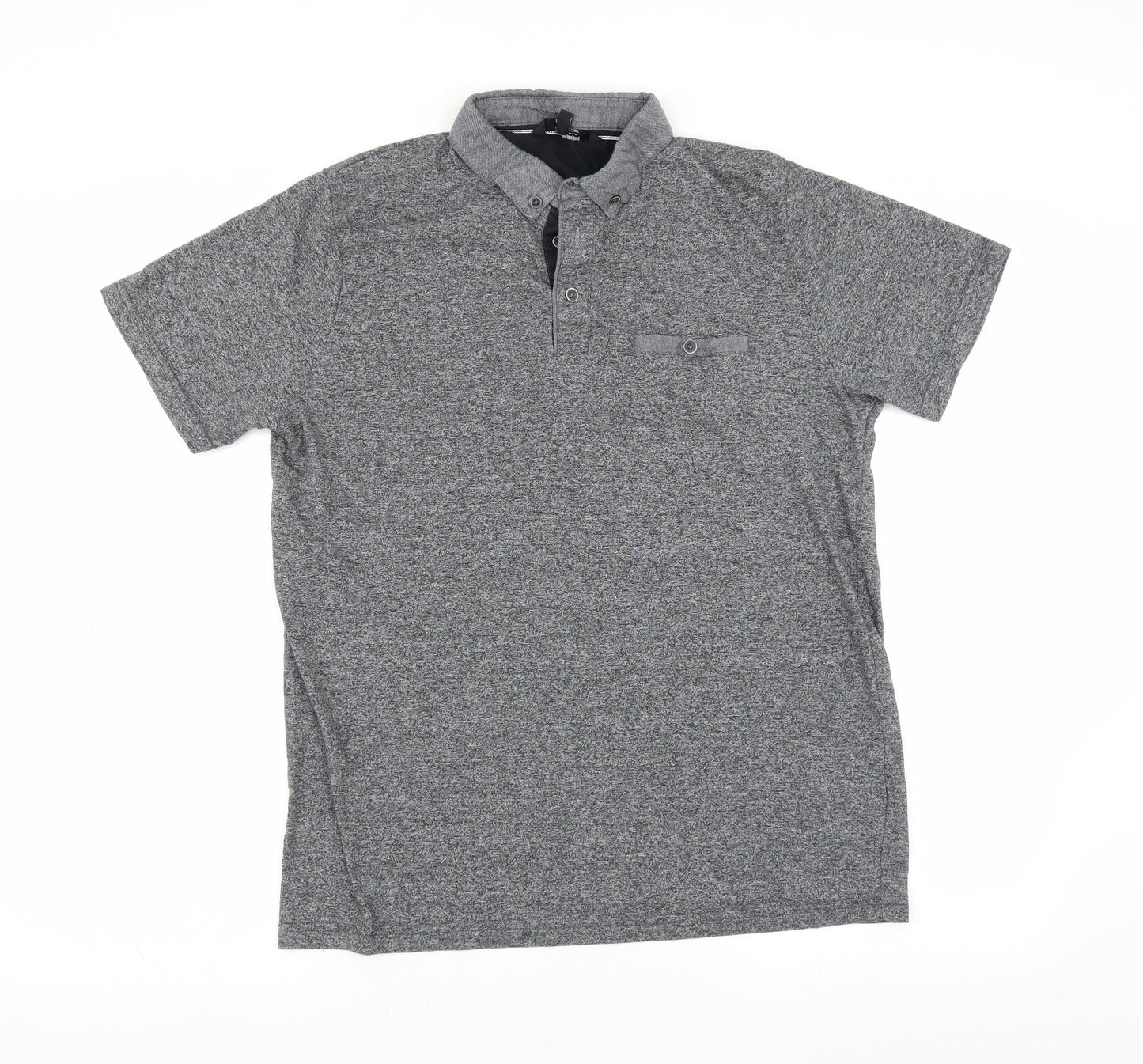PEP&CO Mens Grey    Polo Size M
