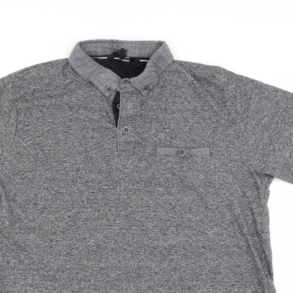 PEP&CO Mens Grey    Polo Size M