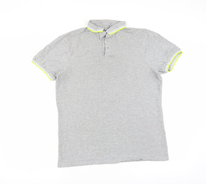 Primark Mens Grey    Polo Size L
