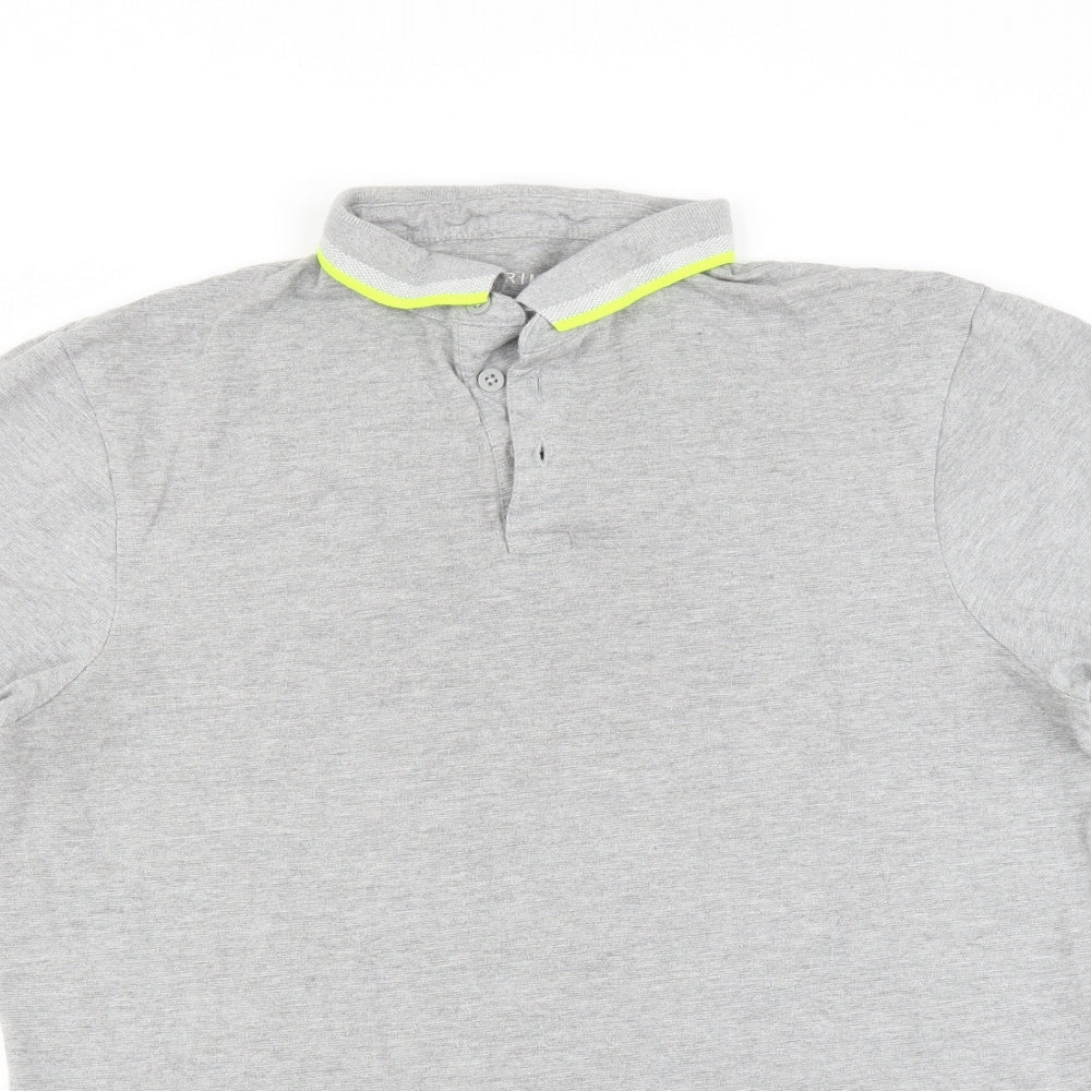 Primark Mens Grey    Polo Size L