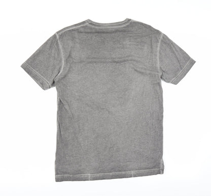 Indigo Mens Grey    T-Shirt Size S  - brixton