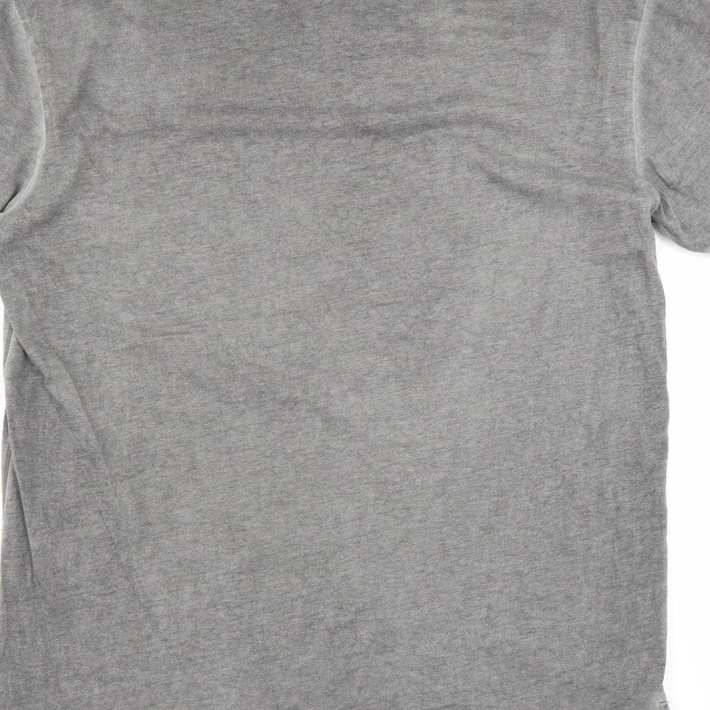 Indigo Mens Grey    T-Shirt Size S  - brixton