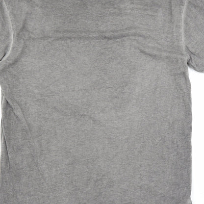 Indigo Mens Grey    T-Shirt Size S  - brixton