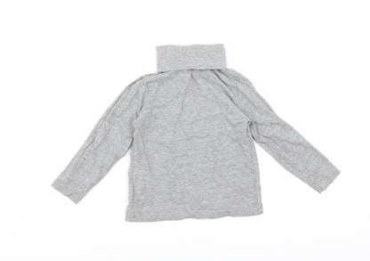 Lupilu Boys Grey   Basic T-Shirt Size 12-18 Months  - skate