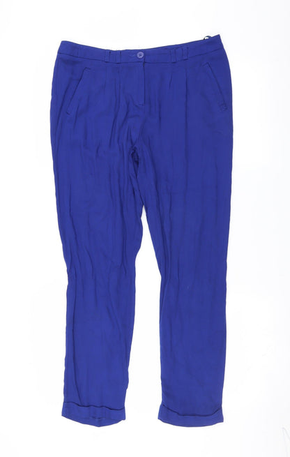 George Womens Blue   Trousers  Size 12 L27 in