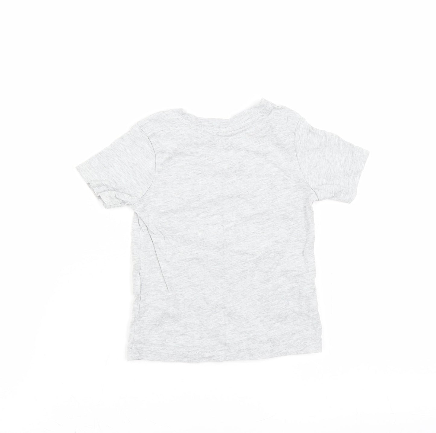 Nutmeg Baby Grey   Basic T-Shirt Size 12-18 Months  - little dude