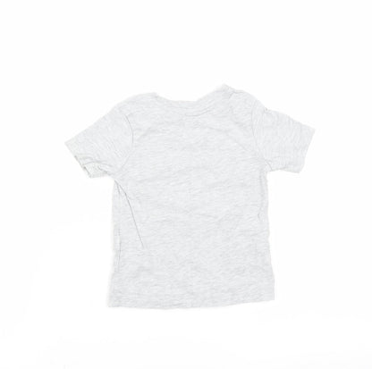 Nutmeg Baby Grey   Basic T-Shirt Size 12-18 Months  - little dude