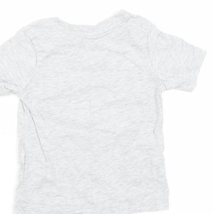 Nutmeg Baby Grey   Basic T-Shirt Size 12-18 Months  - little dude
