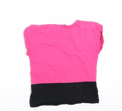 George Girls Pink   Basic T-Shirt Size 7-8 Years  - this girl can do anything