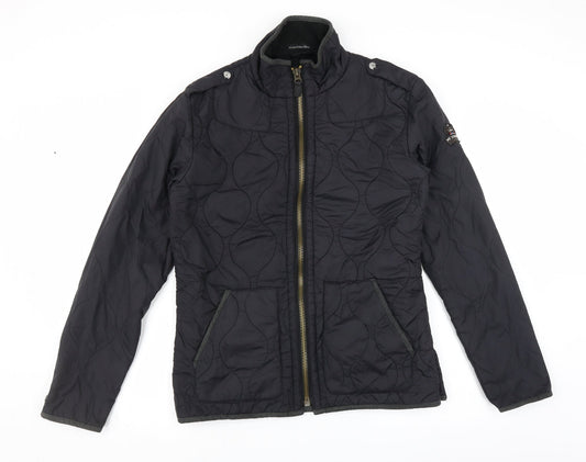 Two Stoned Womens Black   Quilted Jacket Size M