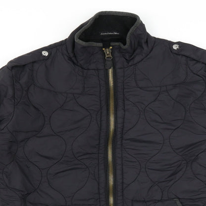 Two Stoned Womens Black   Quilted Jacket Size M