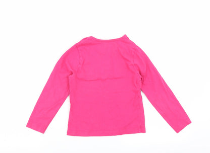 Jojo Siwa Girls Pink   Basic T-Shirt Size 5-6 Years  - jojo siva