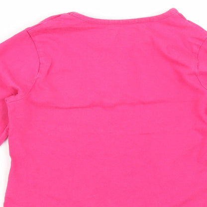 Jojo Siwa Girls Pink   Basic T-Shirt Size 5-6 Years  - jojo siva