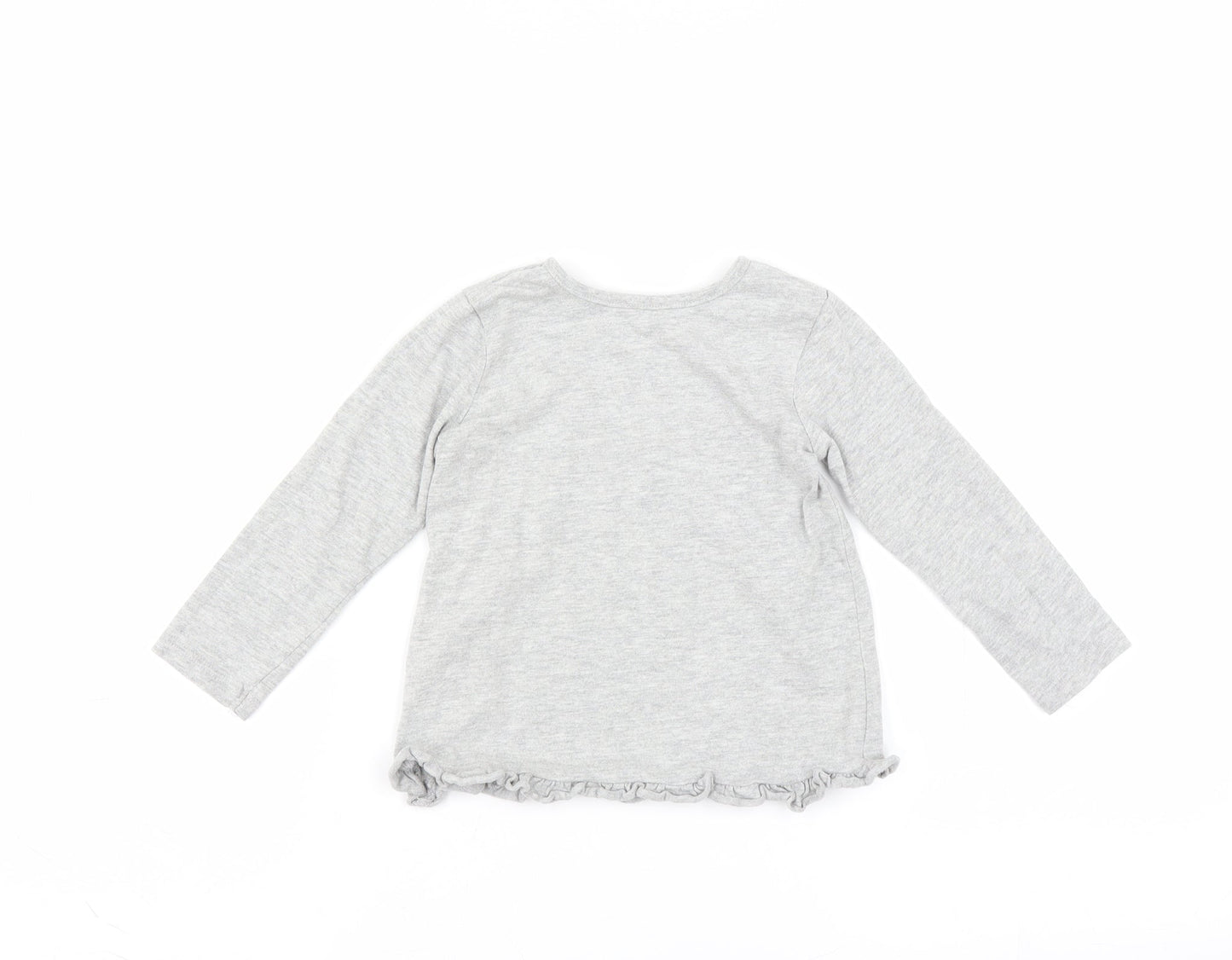 George Girls Grey   Basic T-Shirt Size 18-24 Months  - i love nanna