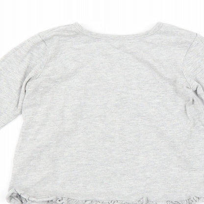 George Girls Grey   Basic T-Shirt Size 18-24 Months  - i love nanna