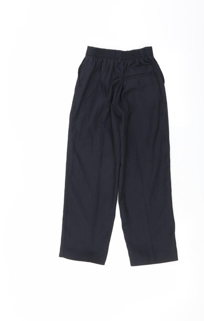 St Chiman Boys Blue Striped   Trousers Size 7 Years