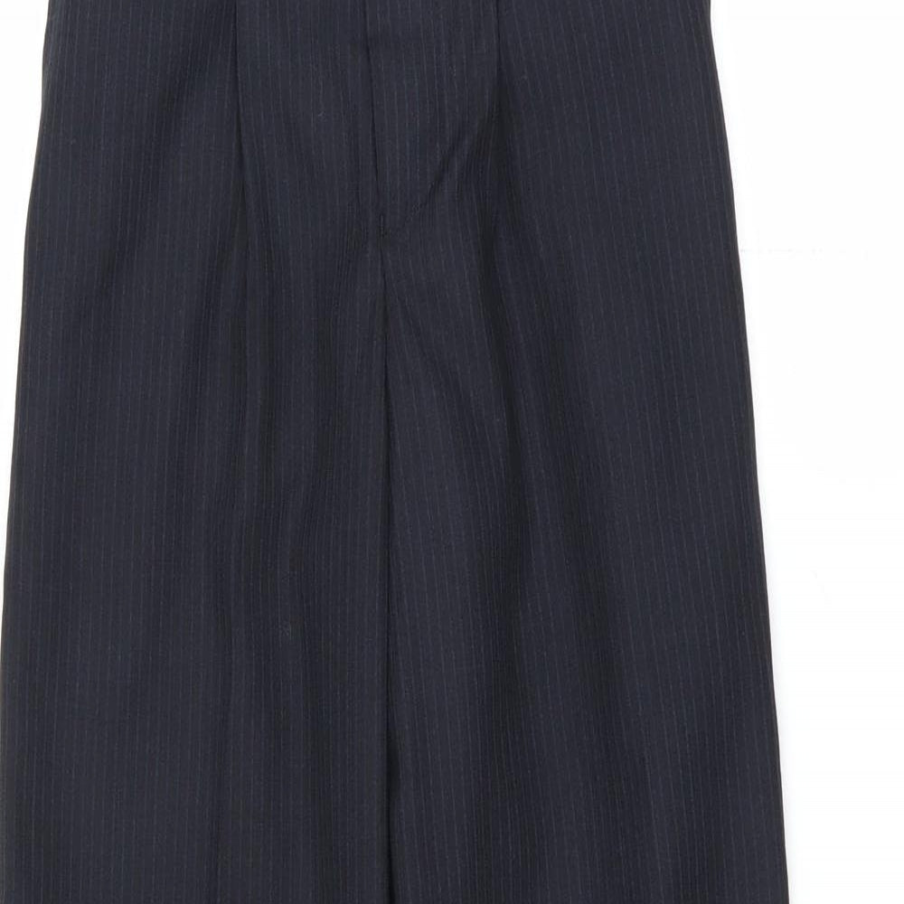 St Chiman Boys Blue Striped   Trousers Size 7 Years