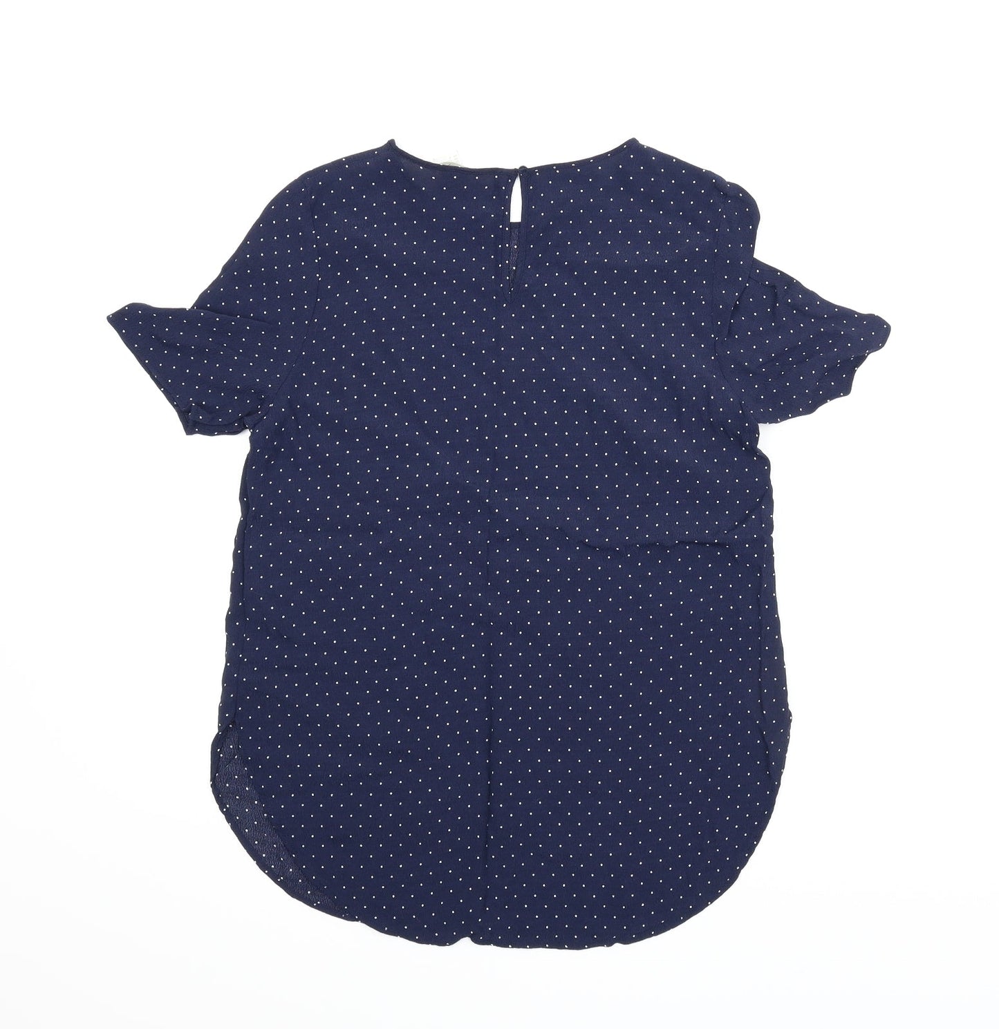 Womens UK Size 8 H&M Blue Basic Blouse